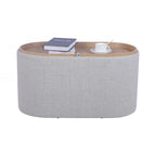 Pouf Contenitore con Vassoio Reversibile