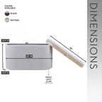 Pouf Contenitore con Vassoio Reversibile