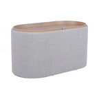 Pouf Contenitore con Vassoio Reversibile