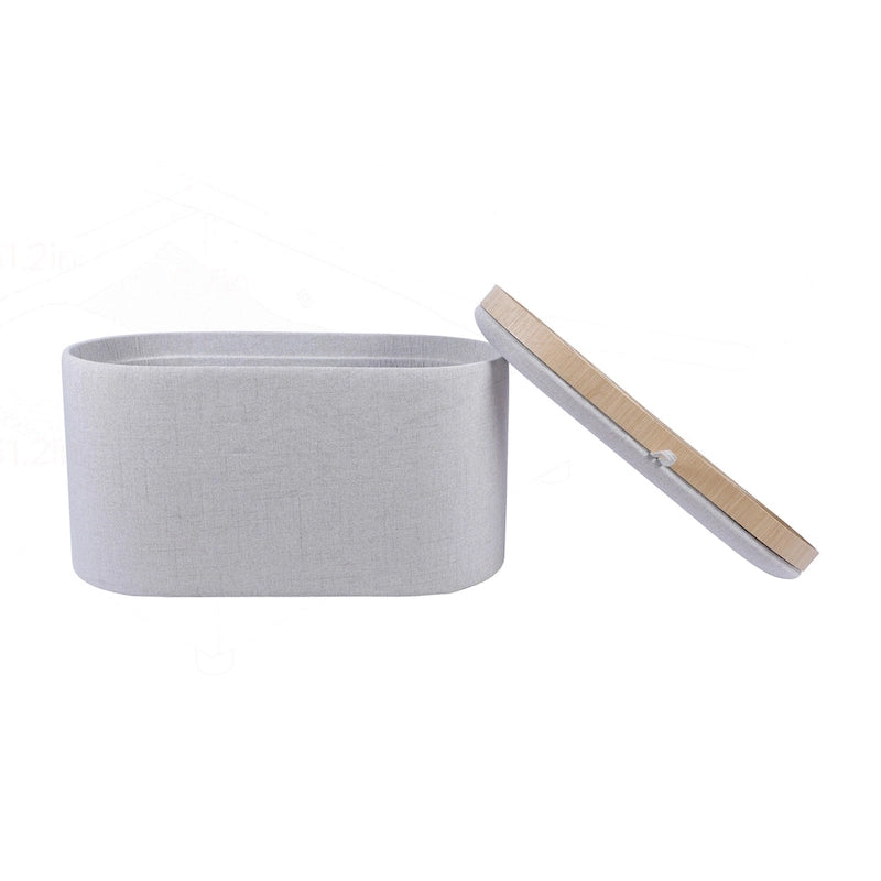 Pouf Contenitore con Vassoio Reversibile