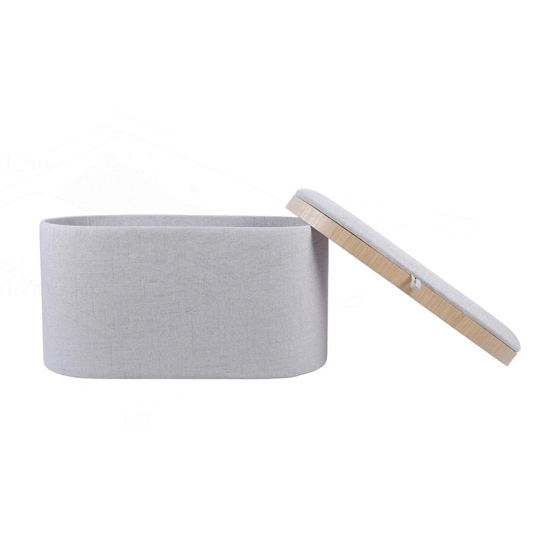 Pouf Contenitore con Vassoio Reversibile