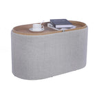 Pouf Contenitore con Vassoio Reversibile