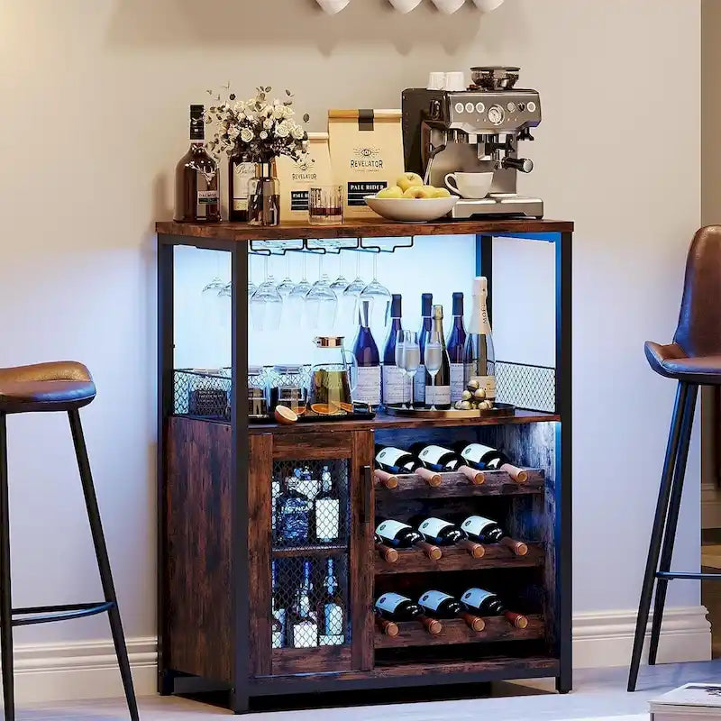Mobile Bar Portabottiglie con Luce
