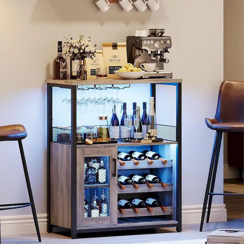 Mobile Bar Portabottiglie con Luce