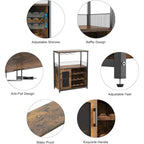Mobile Bar Portabottiglie con Luce