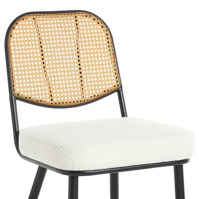 Sedie da pranzo in rattan imbottite Set di 2 sedie laterali - 33,86A x 18,9L x 22,83P