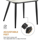 Sedie da pranzo in rattan imbottite Set di 2 sedie laterali - 33,86A x 18,9L x 22,83P