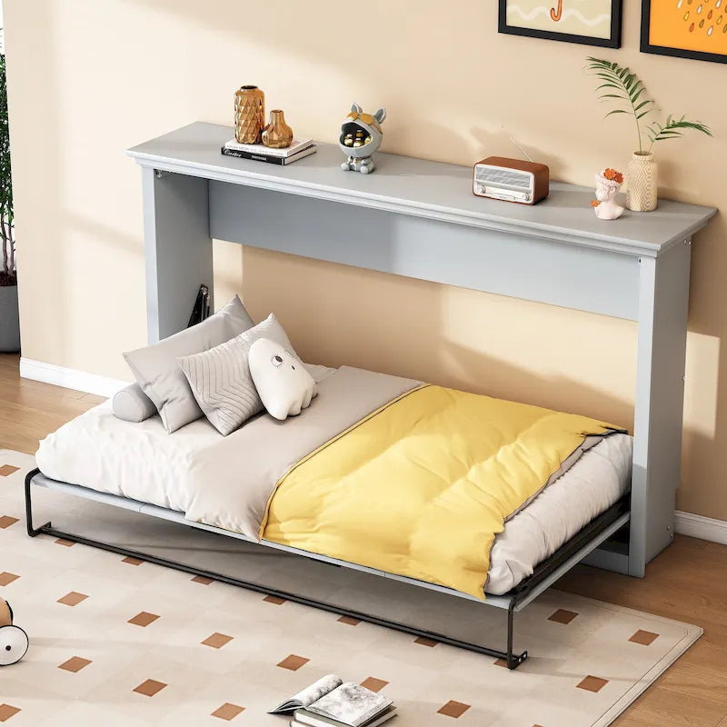 Letto a scomparsa a una piazza e mezza con armadio