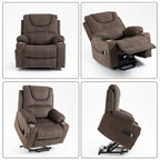 Poltrona Reclinabile Elettrica Extra Large con Massaggio e Riscaldamento, Portata 180 kg