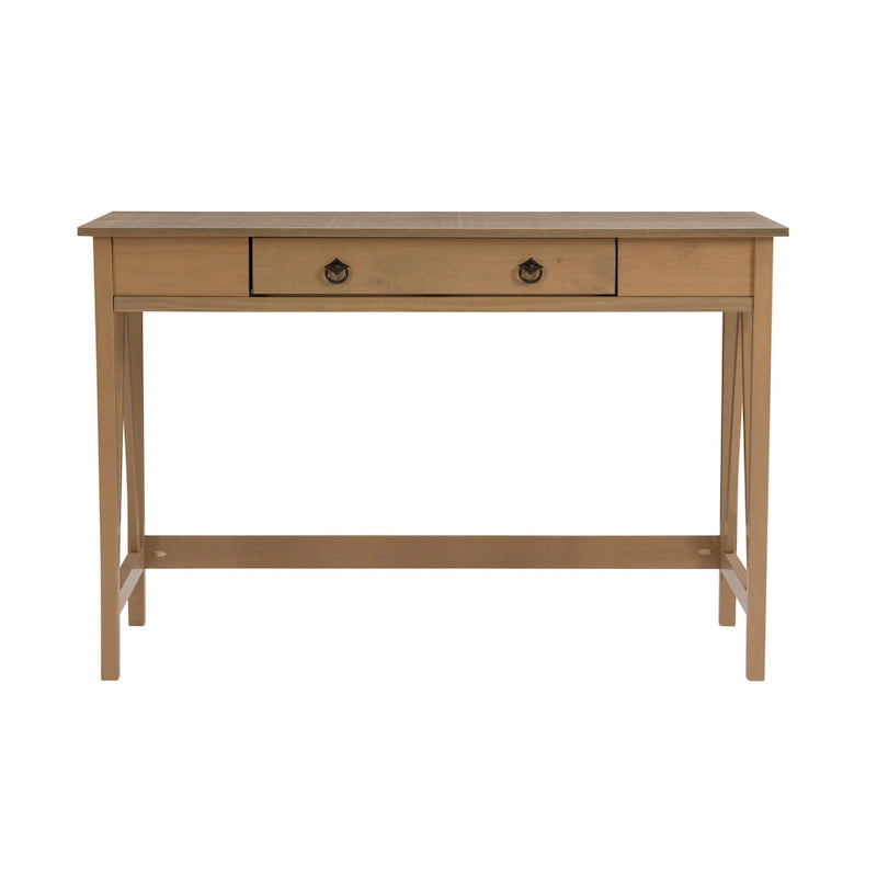 Scrivania con cassetto finitura Driftwood - 46L x 30A x 20P