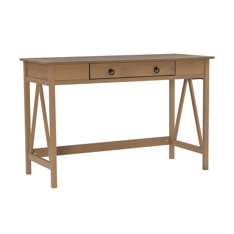 Scrivania con cassetto finitura Driftwood - 46L x 30A x 20P