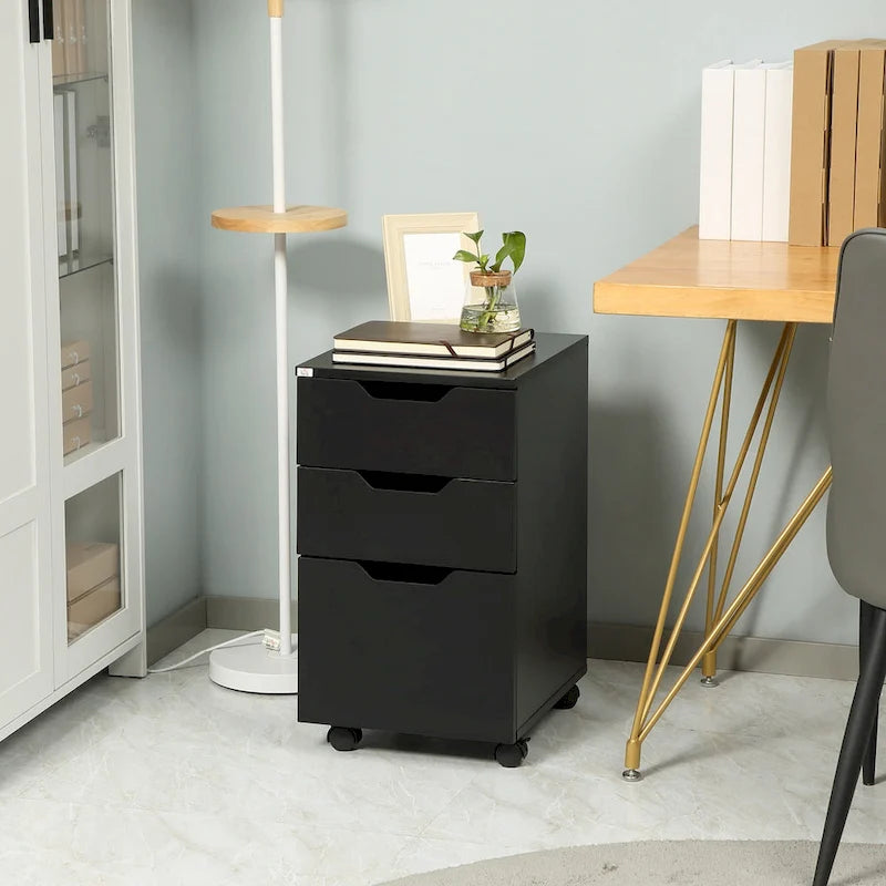 Classificatore mobile a 3 cassetti con rotelle