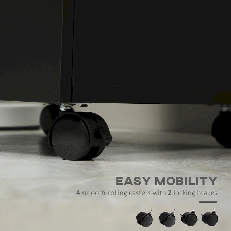 Classificatore mobile a 3 cassetti con rotelle