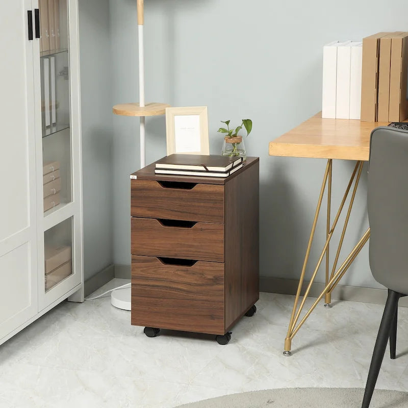 Classificatore mobile a 3 cassetti con rotelle