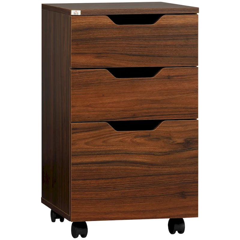 Classificatore mobile a 3 cassetti con rotelle