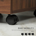 Classificatore mobile a 3 cassetti con rotelle