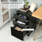 Classificatore mobile a 3 cassetti con rotelle
