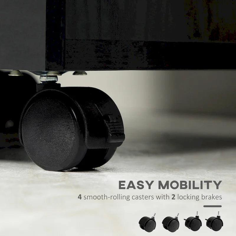 Classificatore mobile a 3 cassetti con rotelle