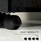 Classificatore mobile a 3 cassetti con rotelle