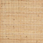 Comodino in rattan e compensato con 1 cassetto e ripiano aperto, marrone naturale