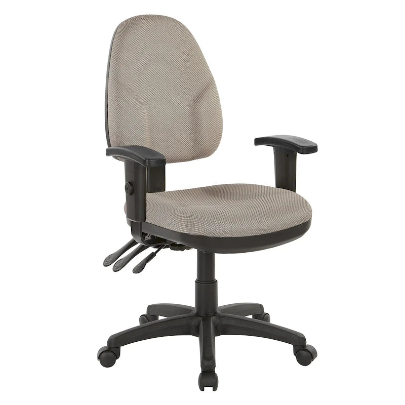 Sedia da ufficio ergonomica con altezza dello schienale e dei braccioli regolabile