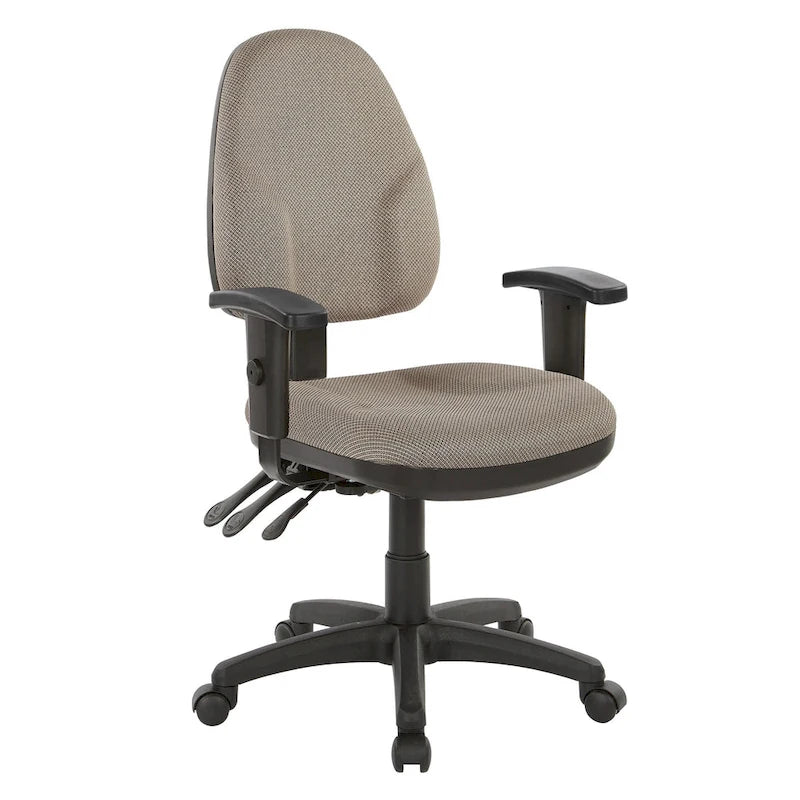 Sedia da ufficio ergonomica con altezza dello schienale e dei braccioli regolabile
