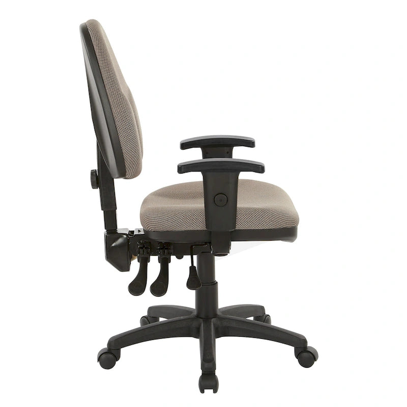 Sedia da ufficio ergonomica con altezza dello schienale e dei braccioli regolabile