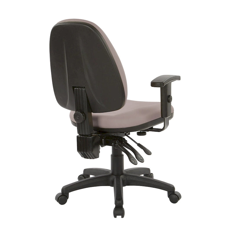 Sedia da ufficio ergonomica con altezza dello schienale e dei braccioli regolabile