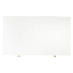 Comodino a 2 cassetti Bianco e Oro