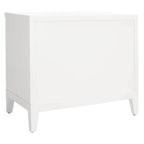 Comodino a 2 cassetti Bianco e Oro