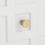 Comodino a 2 cassetti Bianco e Oro
