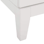 Comodino a 2 cassetti Bianco e Oro