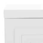 Comodino a 2 cassetti Bianco e Oro