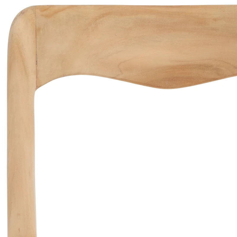 Sedia da pranzo con seduta in vimini e schienale in legno intagliato, 53 cm L x 46 cm P x 79 cm H