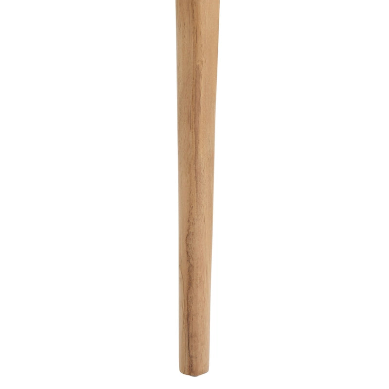 Sedia da pranzo con seduta in vimini e schienale in legno intagliato, 53 cm L x 46 cm P x 79 cm H