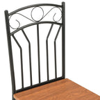 Sedie da pranzo set da 2, MDF marrone