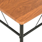 Sedie da pranzo set da 2, MDF marrone
