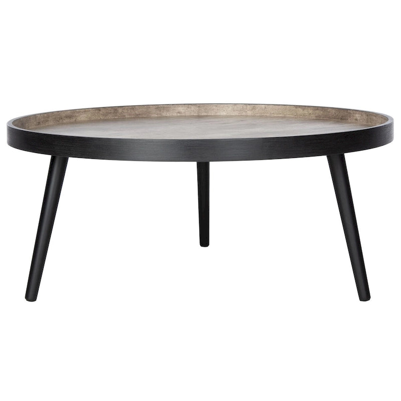 Tavolino da caffè rotondo con vassoio - 35,4" x 35,4" x 15"