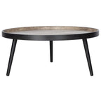 Tavolino da caffè rotondo con vassoio - 35,4" x 35,4" x 15"