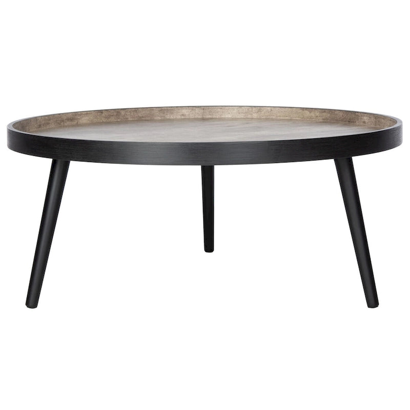 Tavolino da caffè rotondo con vassoio - 35,4" x 35,4" x 15"