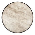 Tavolino da caffè rotondo con vassoio - 35,4" x 35,4" x 15"