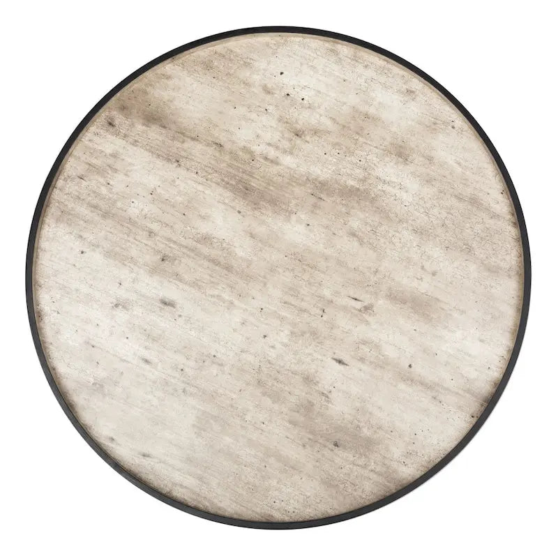 Tavolino da caffè rotondo con vassoio - 35,4" x 35,4" x 15"