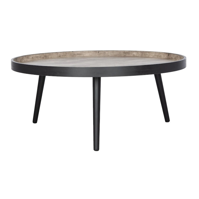 Tavolino da caffè rotondo con vassoio - 35,4" x 35,4" x 15"