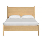 Letto a piattaforma con gambe arrotondate