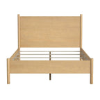Letto a piattaforma con gambe arrotondate