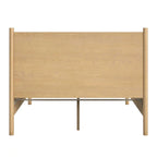 Letto a piattaforma con gambe arrotondate