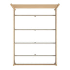 Letto a piattaforma con gambe arrotondate