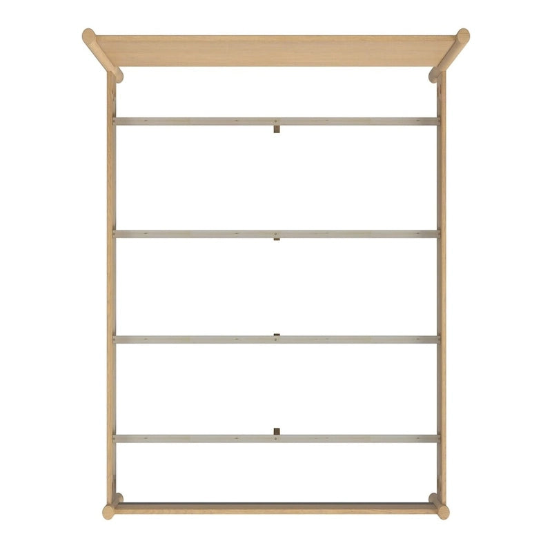 Letto a piattaforma con gambe arrotondate