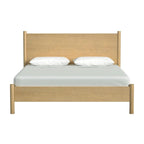Letto a piattaforma con gambe arrotondate