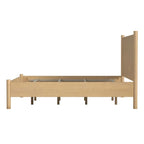 Letto a piattaforma con gambe arrotondate